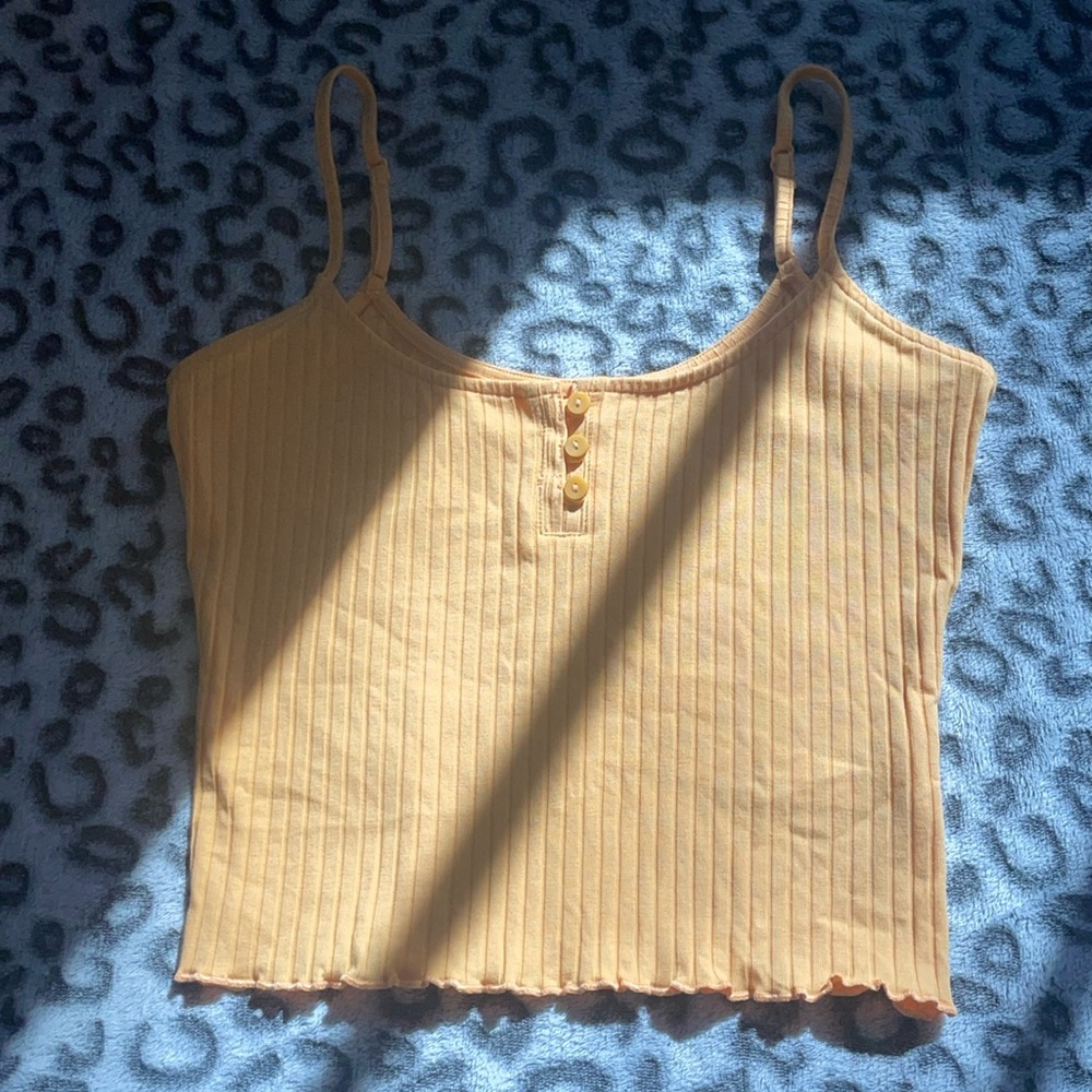 american eagle button tank size small